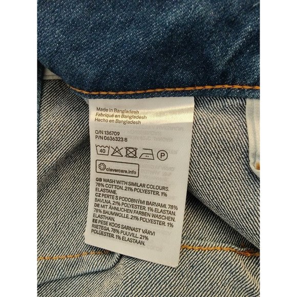 H&M &DENIM SKINNY ANKLE STRETCH JEANS WOMEN'S SIZE 29 HIGH WAIST MEDIUM WASH - Picture 6 of 10